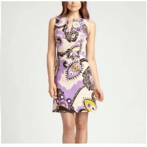 Kate Spade Keiran Size 4 Hydrangea Moroccan Paisley Cotton Sheath Dress